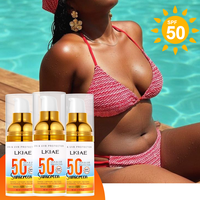 Crème solaire SPF50 de haute qualité, protection large spectre UVA UVB, légère, non grasse, absorption rapide, pour femmes