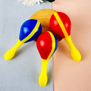 Wholesale Orff Percussion <b>Instrument</b> Colorful Plastic Maracas Children Rhythm <b>Instruments</b> Shakers <b>Musical</b> <b>Instrument</b> Tool Toys - Product Image 3