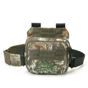 KIANG Rain Forests Bionic Camouflage Tactical Single Strap Shoulder Bag Outdoor Tactical Waist Bag With MOLLE System