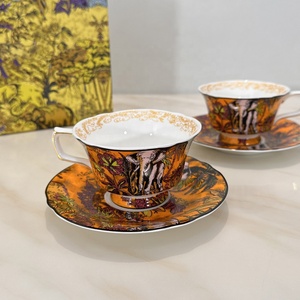 New European <b>Bone</b> <b>China</b> Cup and Saucers Afternoon <b>Tea</b> - Product Image 6