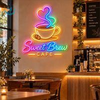 Enseigne néon LED personnalisée en acrylique pour crème glacée, décoration murale lumineuse pour café, pâtisserie, restaurant, bar, magasin d'alimentation, décoration intérieure