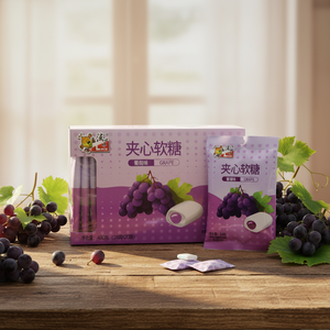 Caramelos Masticables Rellenos de Fruta de Colores, Envueltos Individualmente, Estilo Tradicional Chino, 12 Meses - Product Image 4