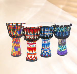 Djembé professionnel à peau de chèvre, instrument de percussion africain authentique, vente chaude - Product Image 3