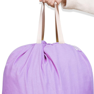 ถุงผ้าฝ้ายระบายอากาศได้ดีพร้อมเชือกรูดสำหรับเก็บผลไม้สดและของชำ - Product Image 2