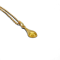 Collar de Moda con Colgante Geométrico Minimalista, Oro Amarillo de 14K, Sin Níquel, Sin Plomo, Certificado, para Mujer