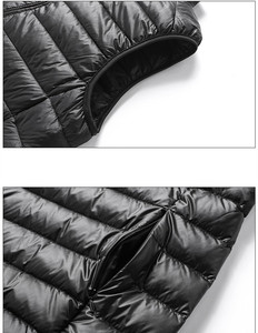 Chaleco acolchado personalizado para hombre, Bodywarmer de diseño americano, informal, ligero, con capucha, OEM - Product Image 4