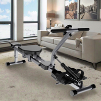 Entrenador de Deportes de Fitness para uso doméstico, máquina de remo de resistencia hidráulica de doble pista, entrenador de remo Abdominal