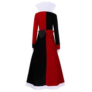 Costume de Reine des Cœurs Rouges Noir Fantastique pour Fête de Carnaval sur le thème du Pays des Contes d'Halloween - Product Image 3