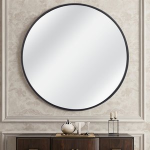 Hiện Đại Sang Trọng Lớn Trang Trí Gương Màu Đen Khung Tường Trang Trí Cho Nhà Lối Vào Phòng Ngủ Phòng Khách Phong Cách Thanh Lịch - Product Image 3