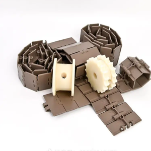 2025 haute qualité en plastique simple charnière droite lamelle haut chaîne 820 pour convoyeur à bande équipement usine directe - Product Image 1