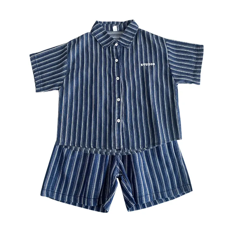 Summer Kids Clothes Baby Clothes Sets Boys Suit Denim Shirts + Jeans Casual Children's Girls Tops Shorts Outfits