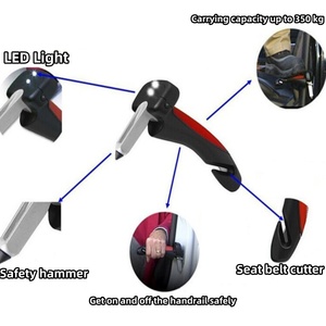 Luminous Safety <strong>Hammer</strong>,<strong>Car</strong> Handle Elderly Vehicle Support Handle,Cane Holder Holding Tool Automotive Multifunctional Tool - Product Image 5