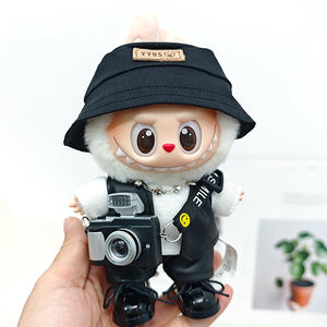 Labubu Soft Toy Doll Blind Box Accesorios Chaqueta de cuero de moda Pantalones y falda Set - Product Image 4