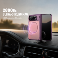Étui magnétique pour iPhone Duo Hinge, protection intégrale, finition mate, antichoc, coque rigide pour téléphone, compatible anti-rayures, pliable