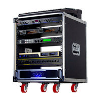 Rack d'amplificateur en aluminium blanc 10U/12U/16U, armoire pour équipement audio KTV domestique, accessoires d'instruments de musique de style simple