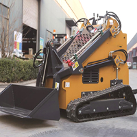 Pengiriman Gratis Mini Skid Steer Loader Crawler Loader Pertanian Mesin Diesel Pompa Hidrolik Garansi 3 Tahun Bersertifikasi CE EPA