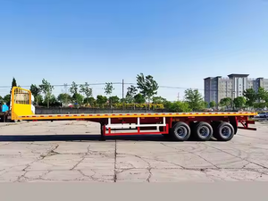 Semirremolque de plataforma plana Vehicle Master, semirremolque de cuello de cisne, plataforma para contenedores de 20 y 40 pies para transporte - Product Image 6