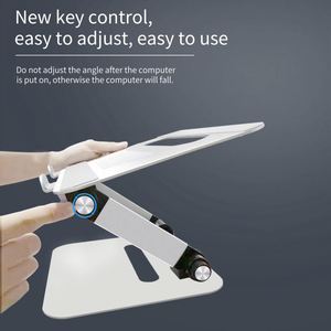 Newly <b>Adjustable</b> Height 180 Degree Rotating Aluminum Alloy Foldable <b>Laptop</b> <b>Stand</b> for Tablet PCs - Product Image 3