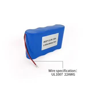 Customized 4S 12V 12.8V High Capacity LiFePO4 Cylindrical Battery Pack UFX 32700 5Ah Deep Cycle For Solar Street Lamp LED Light