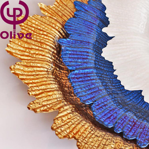 Eco-Friendly Europe Sun Pattern Glass <strong>Replacement</strong> <strong>Dishes</strong> Gold Inlay Plate Set Home Wedding Restaurant Use Low Price - Product Image 6
