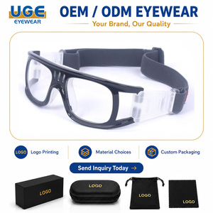 Gafas Protectoras Transparentes Antivaho <span class=keywords><strong>para</strong></span> Entrenamiento, Gafas de Seguridad <span class=keywords><strong>para</strong></span> Fútbol, Montura Óptica Ligera, Gafas Deportivas <span class=keywords><strong>para</strong></span> Baloncesto - Product Image 1