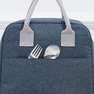 Fashion Casual <b>School</b> Student Insulated Portable Lunch <b>Bag</b> Waterproof Polyester <b>Hand</b> Carry Zipper Closure Travel - Product Image 4