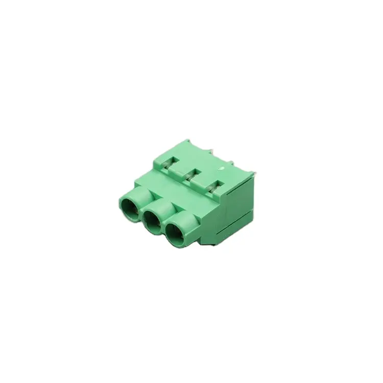 Terminal de PCB de 3 pinos, conector de corrente alta de 3 vias, bloco de mola, encabeçamento de 2,54 mm, montagem de placa de circuito, montagem de placa de circuito Arduino