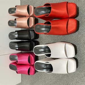 Sandales d'été confortables en soie à talon compensé et bout ouvert pour femme, grandes tailles 43 - Product Image 6