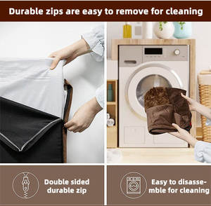 ที่นอนสุนัขขนาดใหญ่มากสำหรับสุนัขสุนัขที่มี4ด้านสามารถถอดออกได้ทั้งหมดสำหรับสัตว์เลี้ยงขนาดใหญ่ปานกลาง - Product Image 4