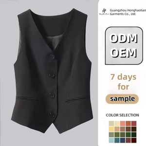 ODM OEM <span class=keywords><strong>gilet</strong></span> personalizzato <span class=keywords><strong>gilet</strong></span> <span class=keywords><strong>grigio</strong></span> giacca da <span class=keywords><strong>donna</strong></span> nuove maglie corte senza maniche - Product Image 2