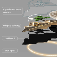 Modern Living Room Wall Decoration Wall Hanging Acrylic LED Landscape Painting Luxury Home Wall Art Murals