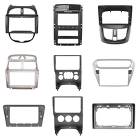 Cadre d'autoradio pour Peugeot 405 Noir et bois acajou Écran tactile Panneau de navigation Lecteur DVD Cadre Radio Android Fascia