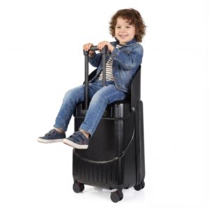 מושב ילדים מתקפל עם משענת גב שקופה, מזוודת נסיעות ידידותית לאמהות, בלם בלחיצה אחת, פתיחה קדמית, מאושר לטיסה, ניתן לנשיאה. - Product Image 1