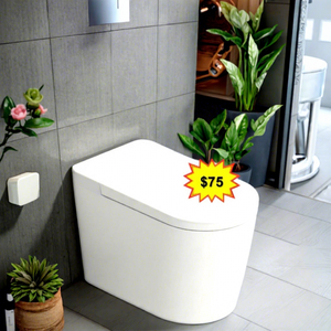 <span class=keywords><strong>WC</strong></span> intelligent moderne H-067 modèle BW, à poser au sol, fin, autonettoyant, télécommandé, avec siège chauffant - Product Image 3