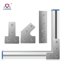 Plaque de fixation en aluminium pour profilés de robot LADUNG, type L, type T, réglage d'angle à 45 degrés SFP