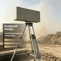 Radar à impulsions Doppler à réseau phasé actif pour l'observation des frontières, la surveillance portuaire et la surveillance côtière à distance, Prix usine Zhenning