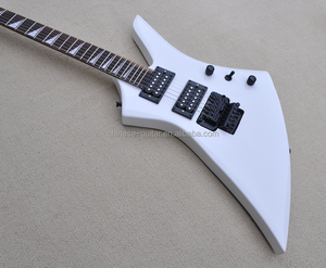 Flyoung White Unusual shape Guitar Musical <b>Instrument</b> 6 <b>String</b> Guitar - Product Image 3