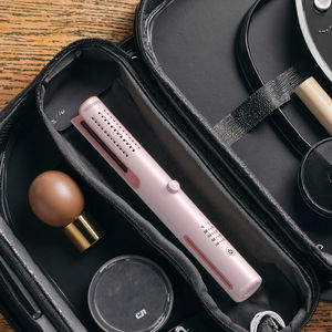 เครื่องหนีบผมไร้สายแบบพกพา รุ่นใหม่<span class=keywords><strong>ป</strong></span>ี 2025 2-in-1 พร้อมฟังก์ชั่นเป่าลมตรงและม้วนผม หน้าจอ LED ใช้พลังงานจากแบตเตอรี่ - Product Image 5