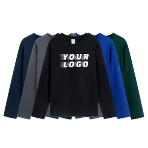 เสื้อเชิ้ตแขนยาวทรงโอเวอร์ไซส์ผ้าฝ้ายถักคุณภาพสูง 100% พิมพ์ลายดีไซน์เรียบง่าย สวมใส่สบาย เหมาะสำหรับเล่นกีฬา แห้งเร็ว ระบายอากาศได้ดี - Product Image 2