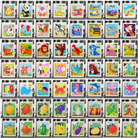 40 sortes de puzzles Montessori 9pcs en bois 3D DIY puzzle game educational toys for kids