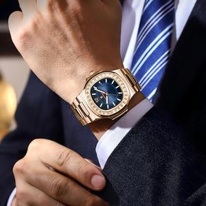 <span class=keywords><strong>Orologio</strong></span> da Uomo al Quarzo in Acciaio Inossidabile <span class=keywords><strong>Oro</strong></span> <span class=keywords><strong>Rosa</strong></span>, Impermeabile e Luminoso, Vendita all'Ingrosso dalla Fabbrica Poedagar - Product Image 5