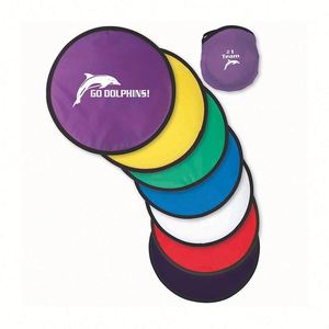 Personalized Foldable Disc Fan Nylon Flying Disc Folding Fan Flexible Sublimation Pouch Sport Team Gift - Product Image 1