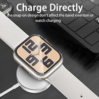 Funda Protectora de Pantalla de Vidrio Integrada Anti-Caídas para Apple Watch Series 40/42/44/46mm, Personalizada y Nueva