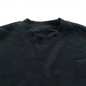 Sweat-shirt à col rond noir pour homme, coupe classique, en coton tricoté, pull décontracté pour l'automne, pull tendance streetwear pour homme - Product Image 4