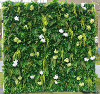 Mur de fleurs tropicales populaires enroulable 3D 5D en soie plastique, verdure artificielle 8x8 pour décoration de mariage