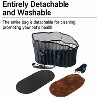 Sac de transport pliable pour animaux de compagnie, sac à bandoulière pour chien et chat, sac de voyage en toile respirante, sac à dos portable pour siège de voiture, grand format