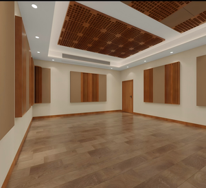 Manufacturer Oak Wood <strong>Acoustic</strong> <strong>Diffuser</strong> 1D <strong>2D</strong> <strong>QRD</strong> Skyline Sound <strong>Diffuser</strong> Wall Panel Studio High Frequency <strong>Acoustic</strong> Treatment - Product Image 1