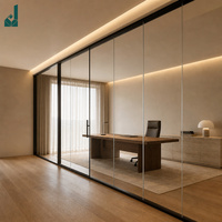Cloison mobile en verre moderne, cloison pliante et coulissante pour hôtel, hôpital et école