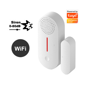 Ultra düşük güç tüketimi fabrika teklif Tuya Wifi yerinde Alarm kapı manyetik sensör Wi-Fi kapı ve pencere sensörü - Product Image 1
