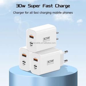 30W QC3.0 USB Charger Three-Port Flash Charging Mobile Phone Head for Mobile Tablet Android for iPhone 15 14 - Product Image 3